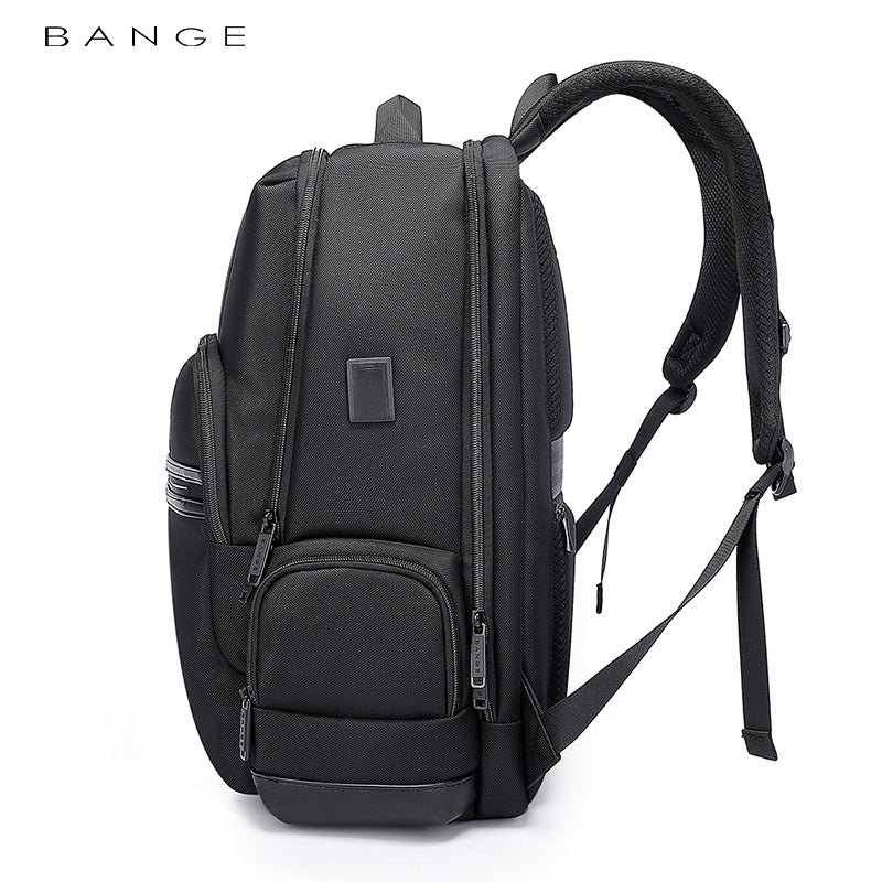 Backpack New Men's Backpack Simple Computer Bag Business Travel Large Capacity Multi-Function USB School Bag