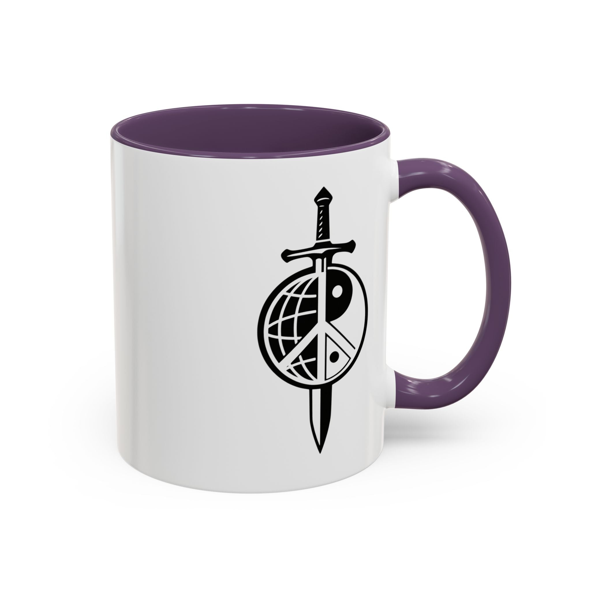 Peace Globe Dagger Accent Coffee Mug — Z Comics Logo 11/15oz