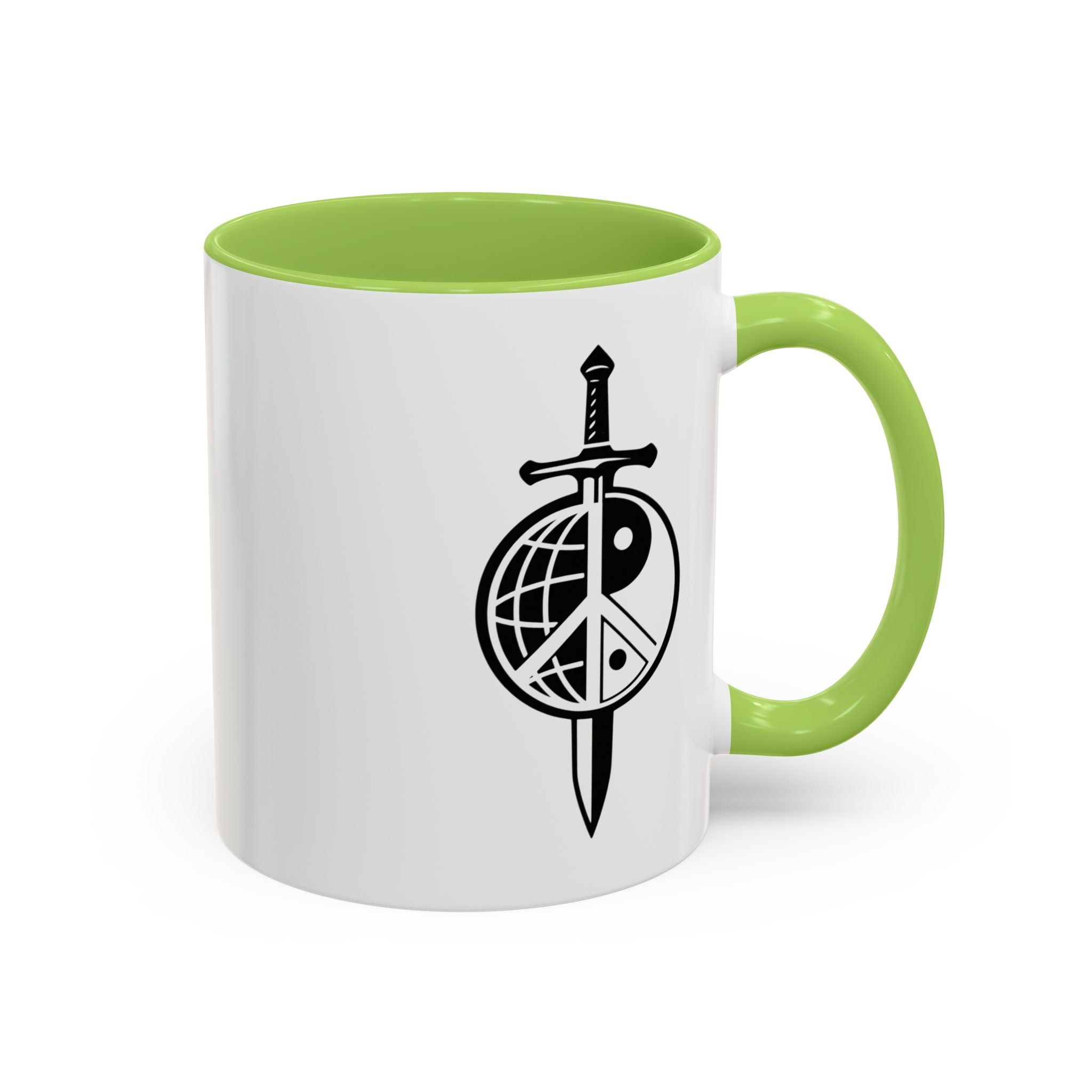 Peace Globe Dagger Accent Coffee Mug — Z Comics Logo 11/15oz