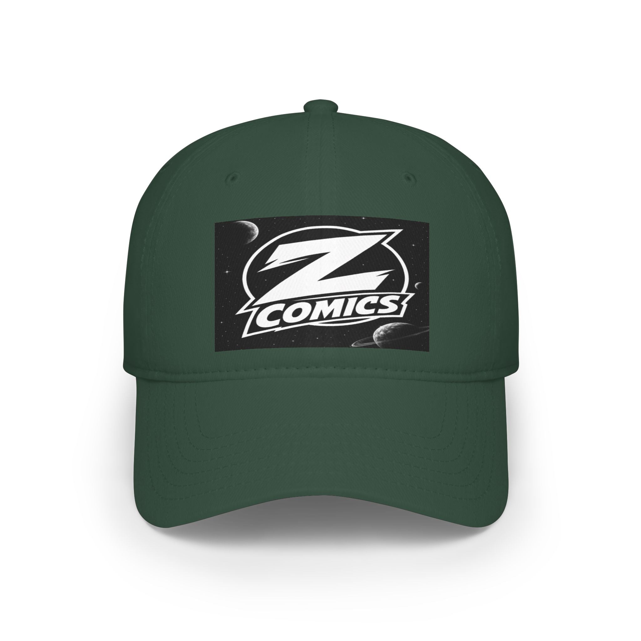 Z Comics Logo Baseball Cap — Low Profile Red Snapback
