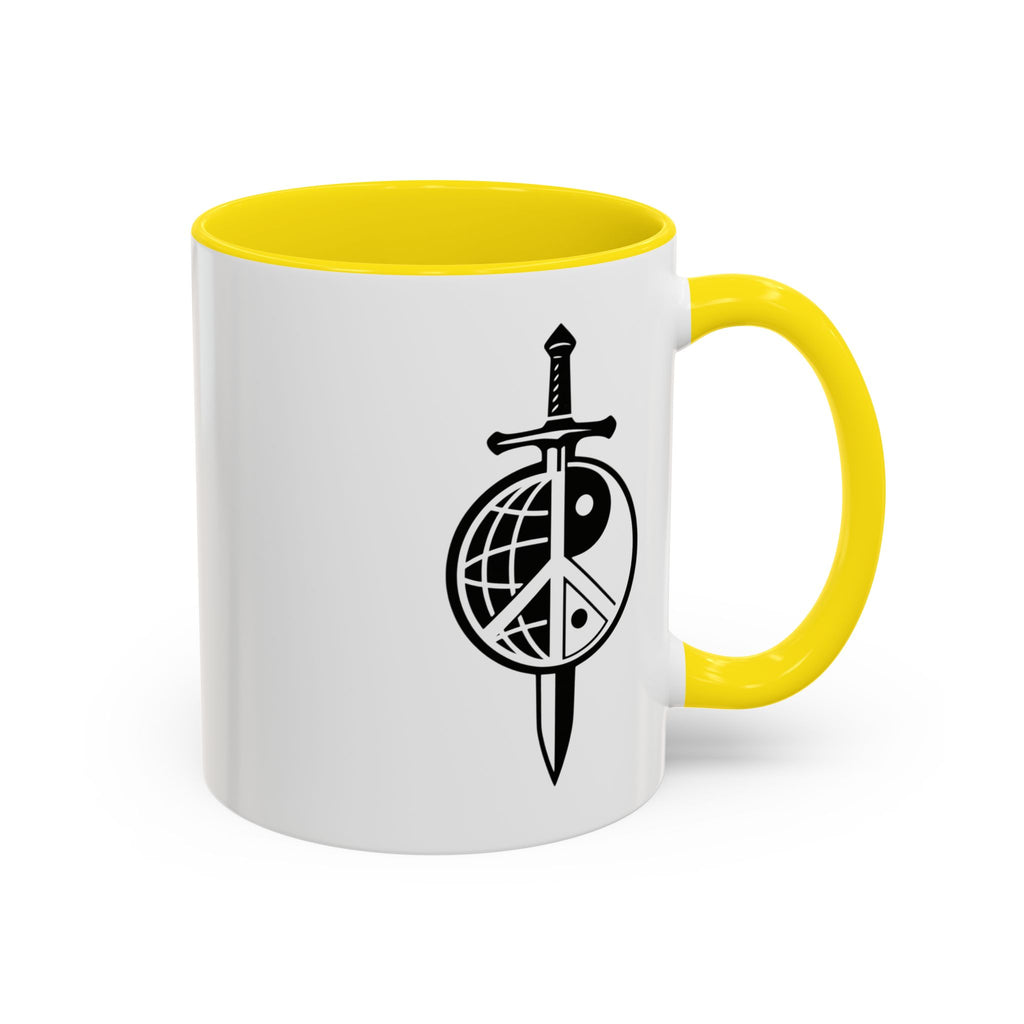 Peace Globe Dagger Accent Coffee Mug — Z Comics Logo 11/15oz