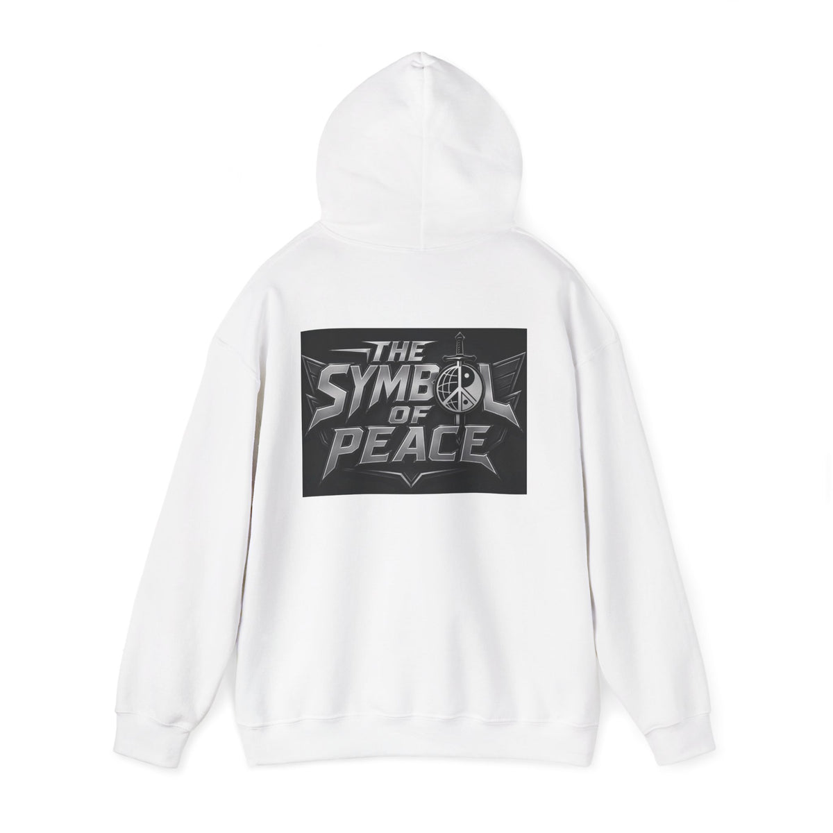 Peace Symbol Sword Hoodie — "The Symbol of Peace" Graphic Sweatshirt