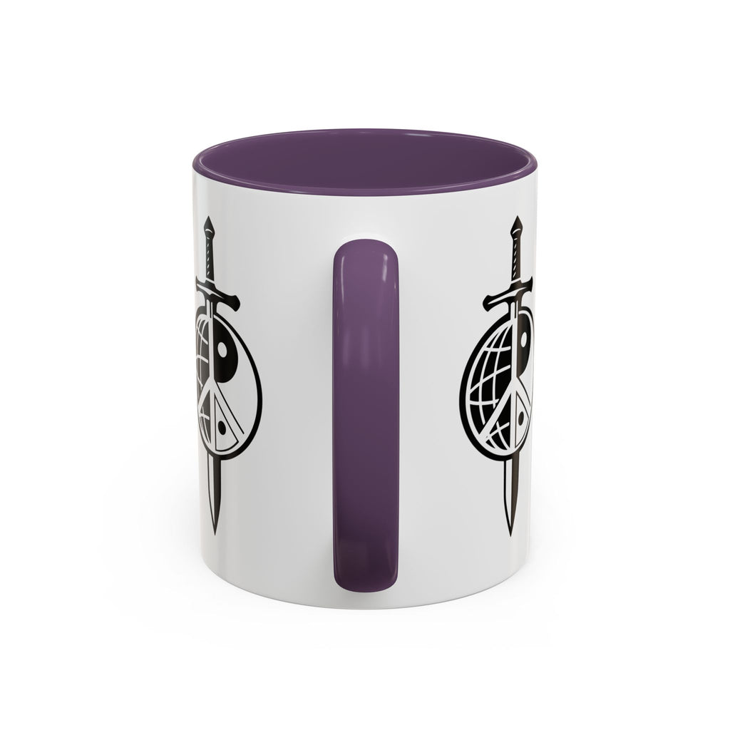 Peace Globe Dagger Accent Coffee Mug — Z Comics Logo 11/15oz