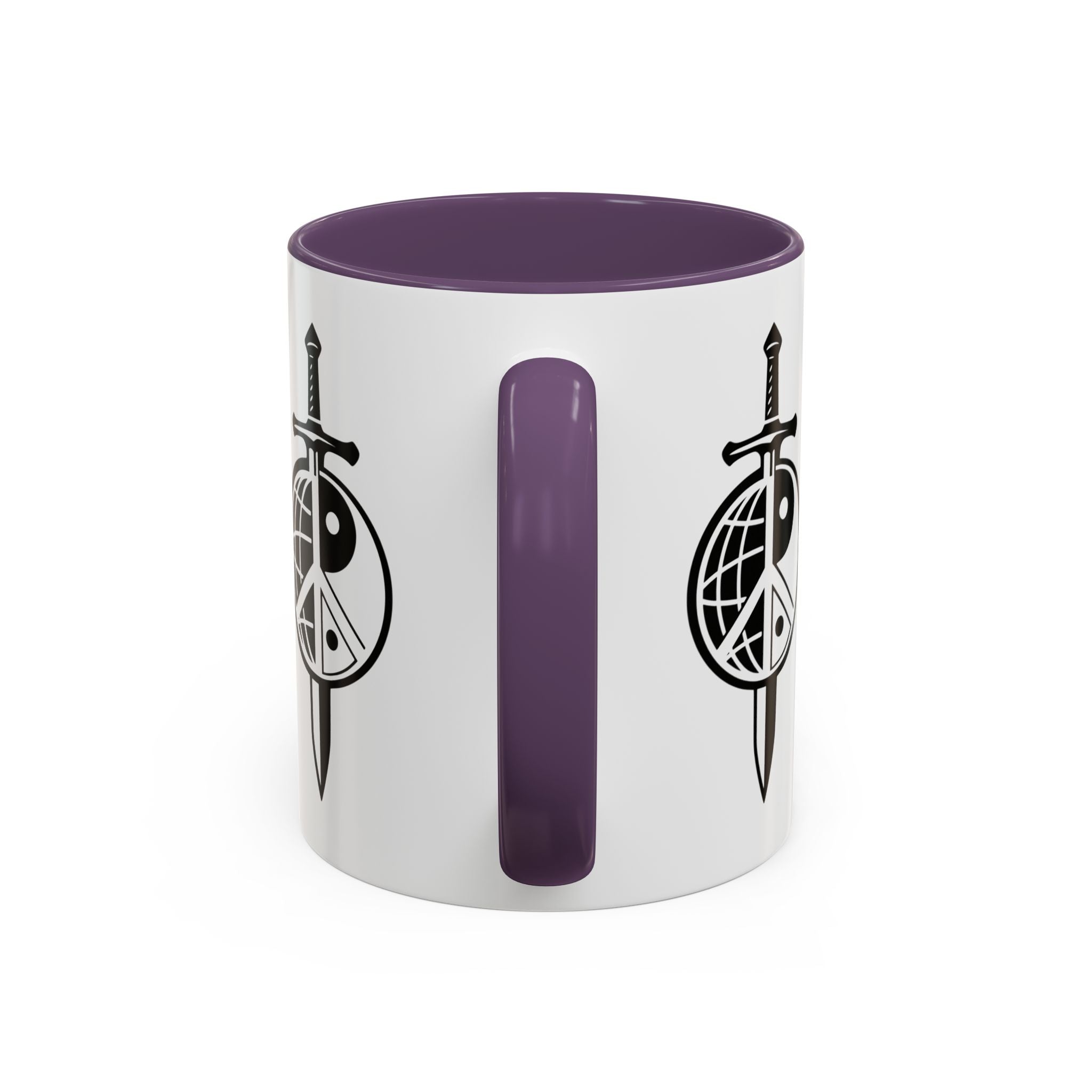 Peace Globe Dagger Accent Coffee Mug — Z Comics Logo 11/15oz