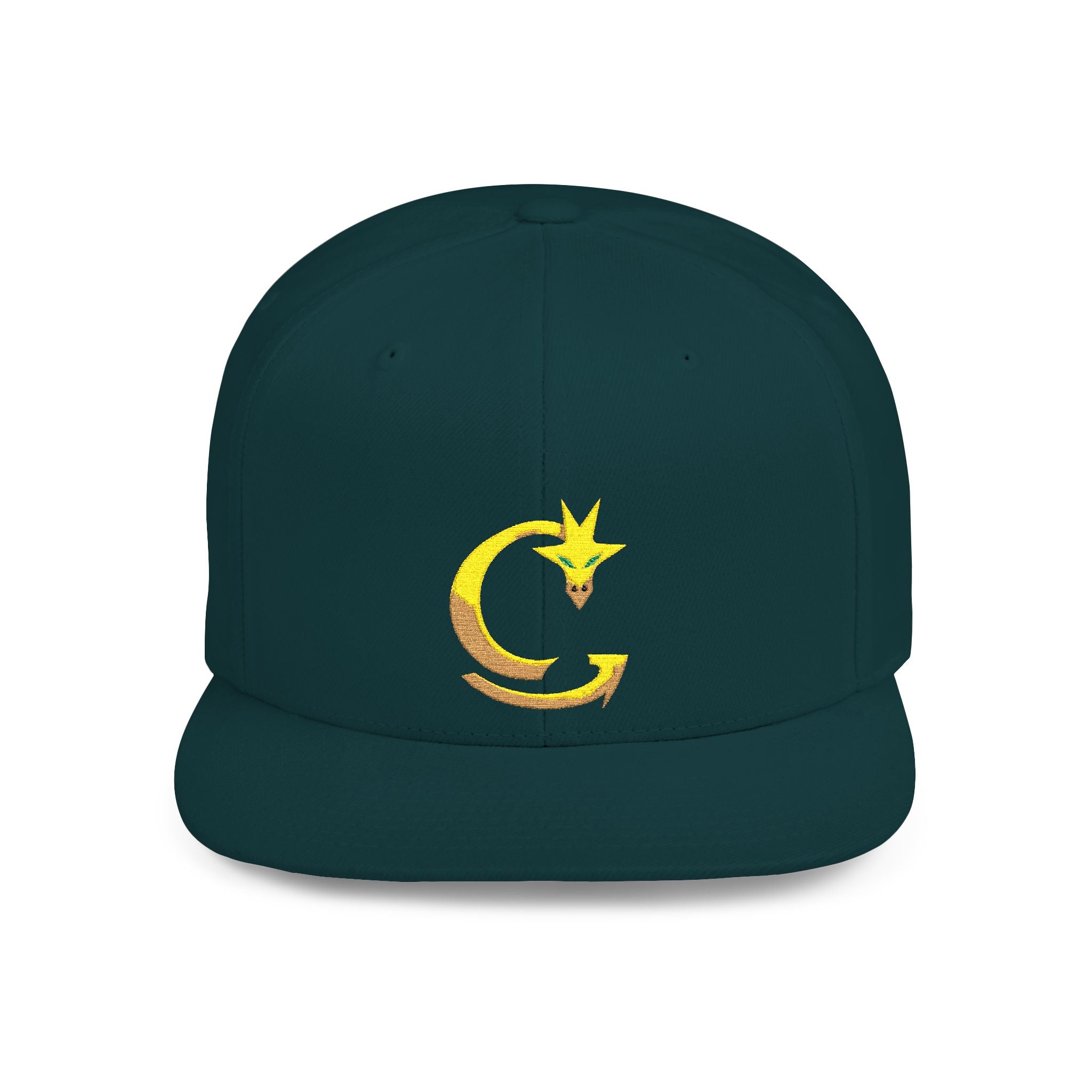 Shinobi Dragon Embroidered Logo — Flat Bill Adjustable Cap