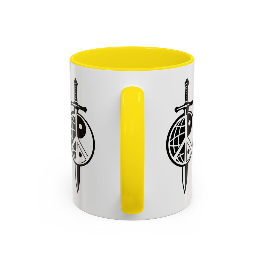 Peace Globe Dagger Accent Coffee Mug — Z Comics Logo 11/15oz