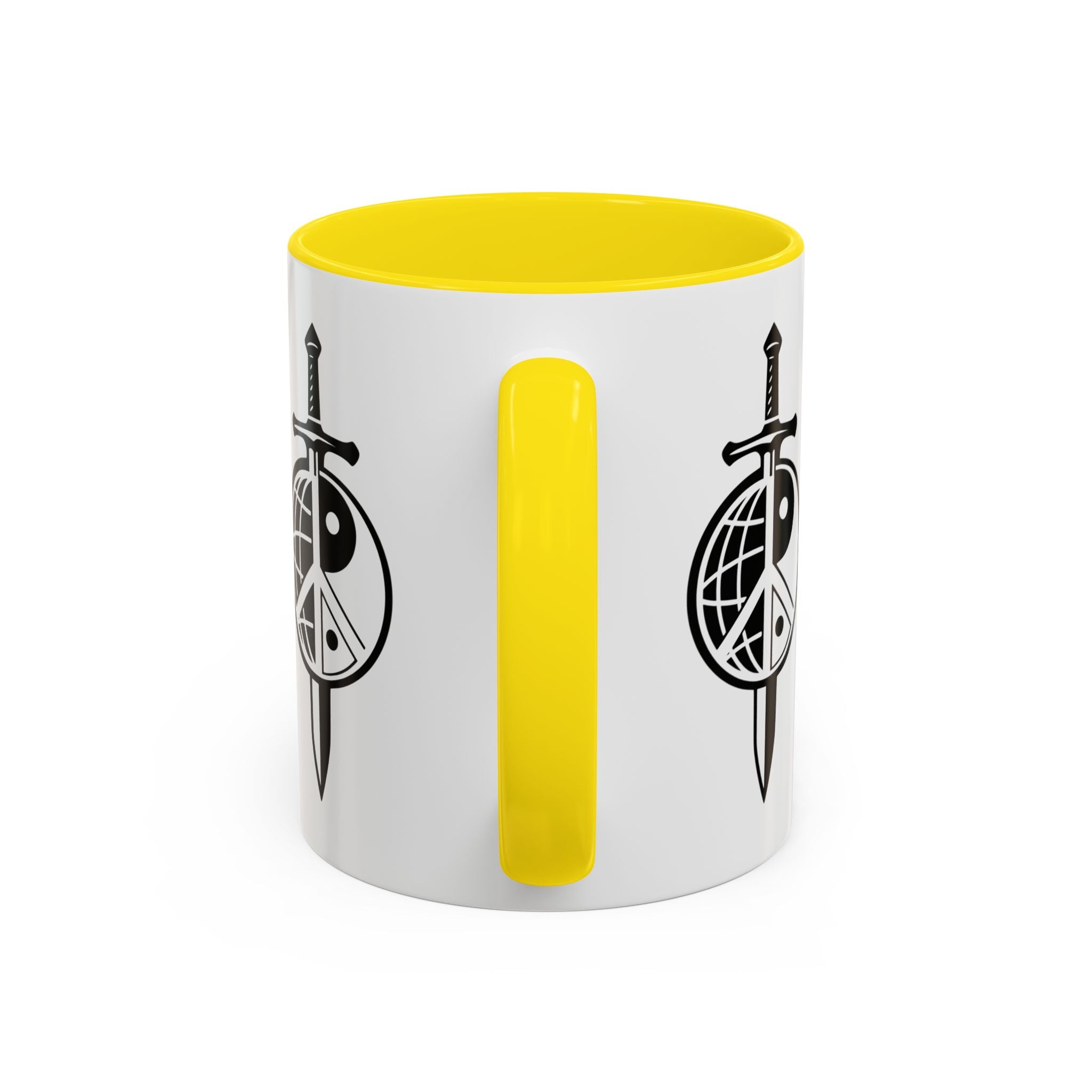 Peace Globe Dagger Accent Coffee Mug — Z Comics Logo 11/15oz
