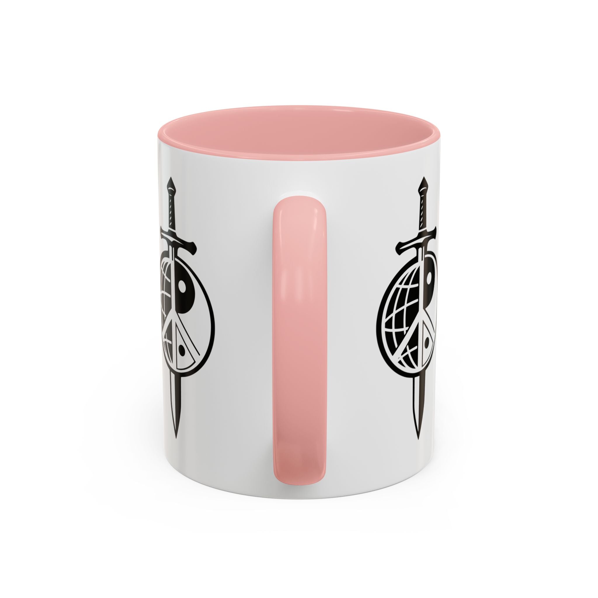 Peace Globe Dagger Accent Coffee Mug — Z Comics Logo 11/15oz