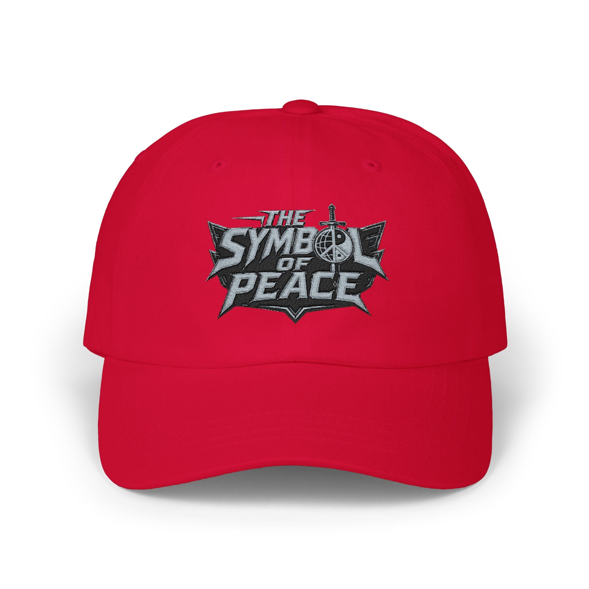 Dad Cap — 'Symbol of Peace' Embroidered Strapback Hat
