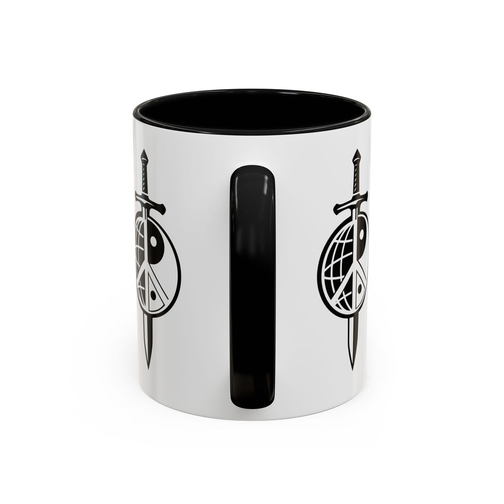 Peace Globe Dagger Accent Coffee Mug — Z Comics Logo 11/15oz