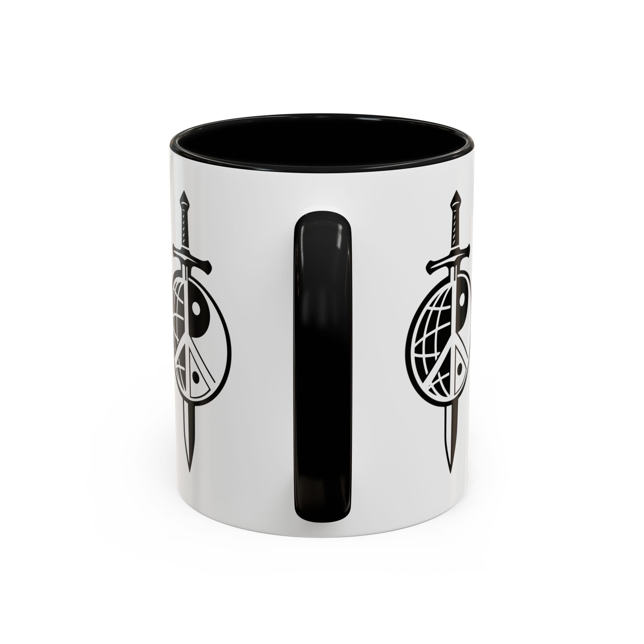 Peace Globe Dagger Accent Coffee Mug — Z Comics Logo 11/15oz