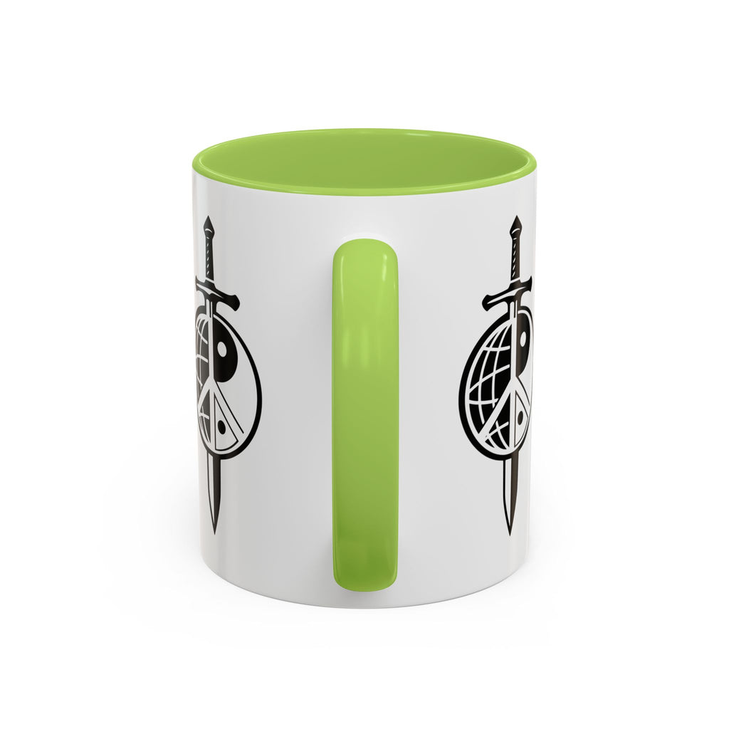 Peace Globe Dagger Accent Coffee Mug — Z Comics Logo 11/15oz