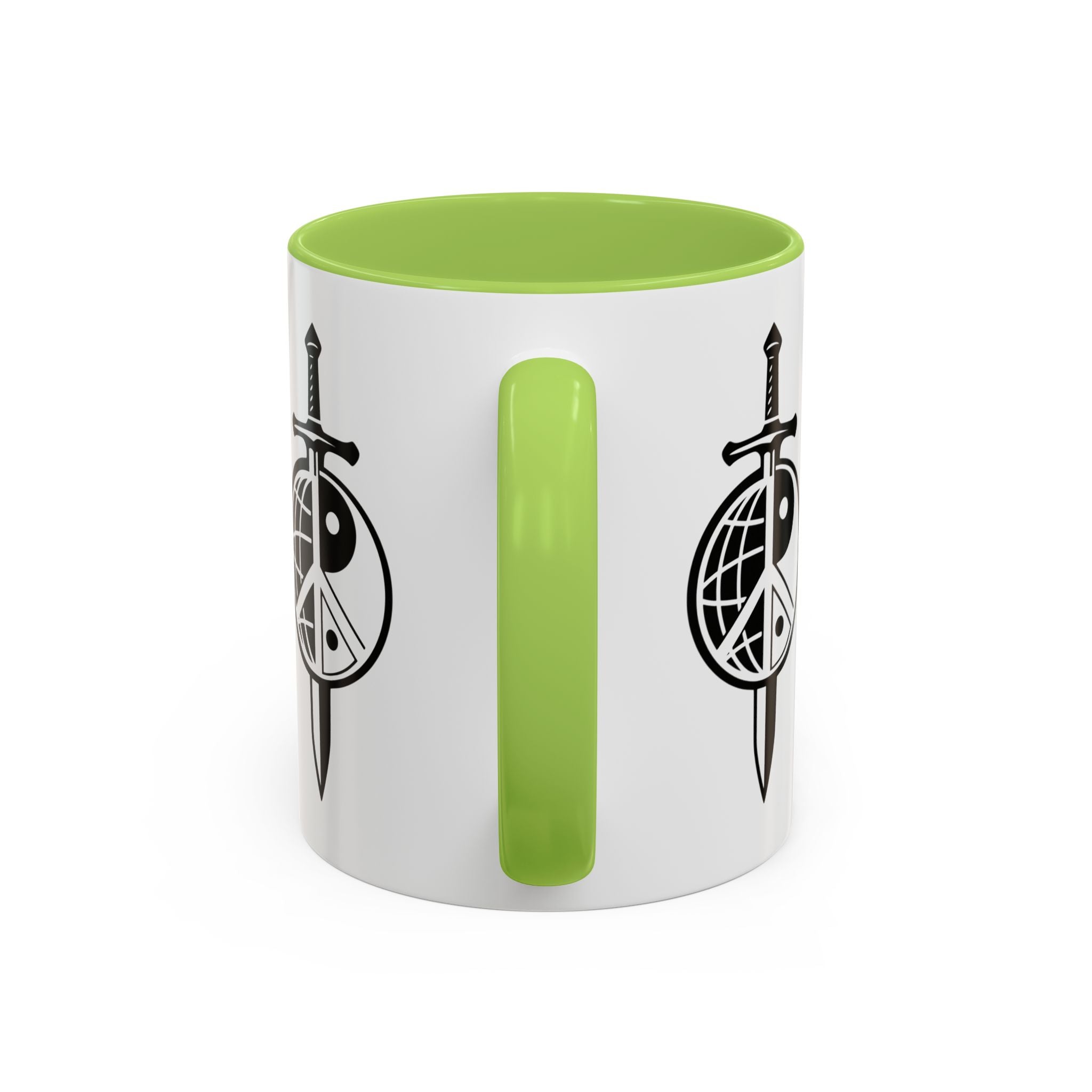 Peace Globe Dagger Accent Coffee Mug — Z Comics Logo 11/15oz