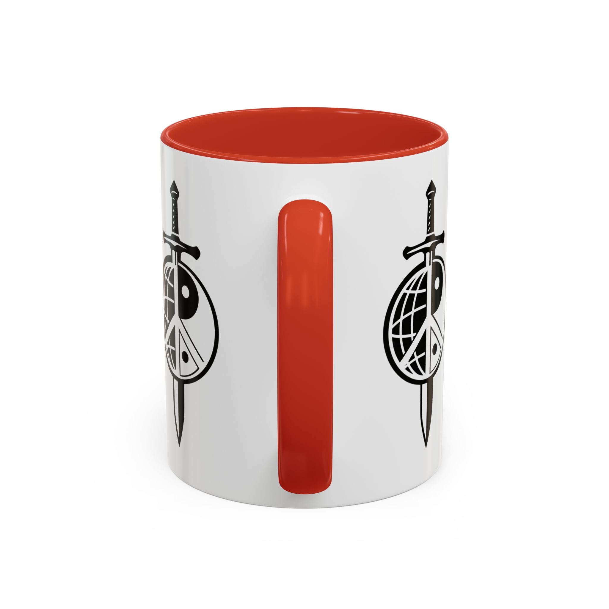 Peace Globe Dagger Accent Coffee Mug — Z Comics Logo 11/15oz