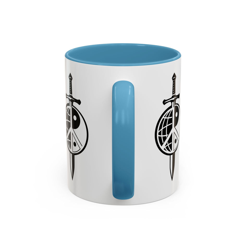 Peace Globe Dagger Accent Coffee Mug — Z Comics Logo 11/15oz