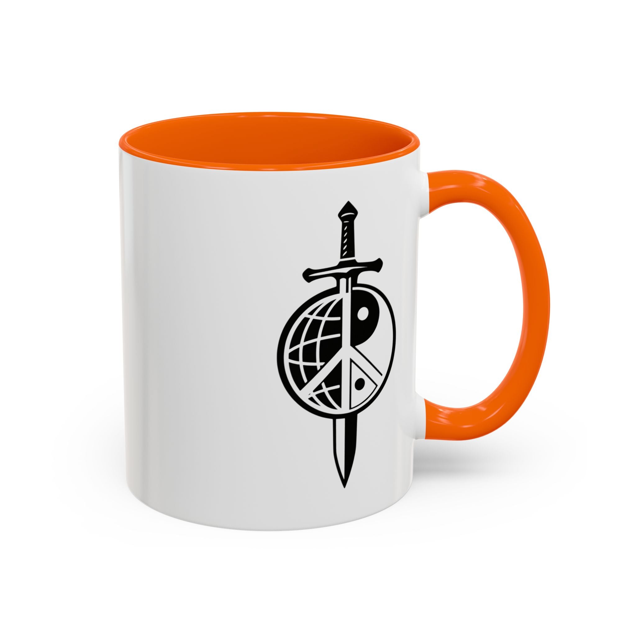 Peace Globe Dagger Accent Coffee Mug — Z Comics Logo 11/15oz