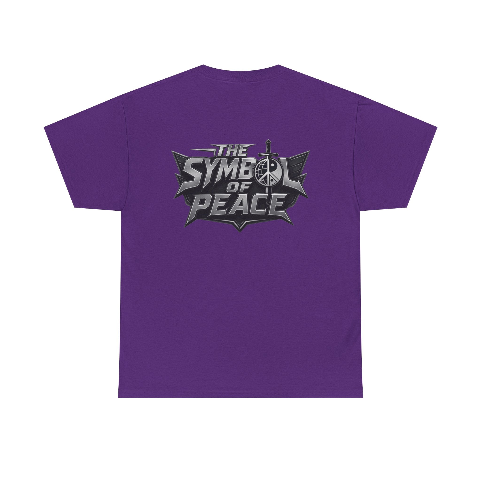Symbol of Peace Graphic Tee — Sword & Shield Logo T‑Shirt