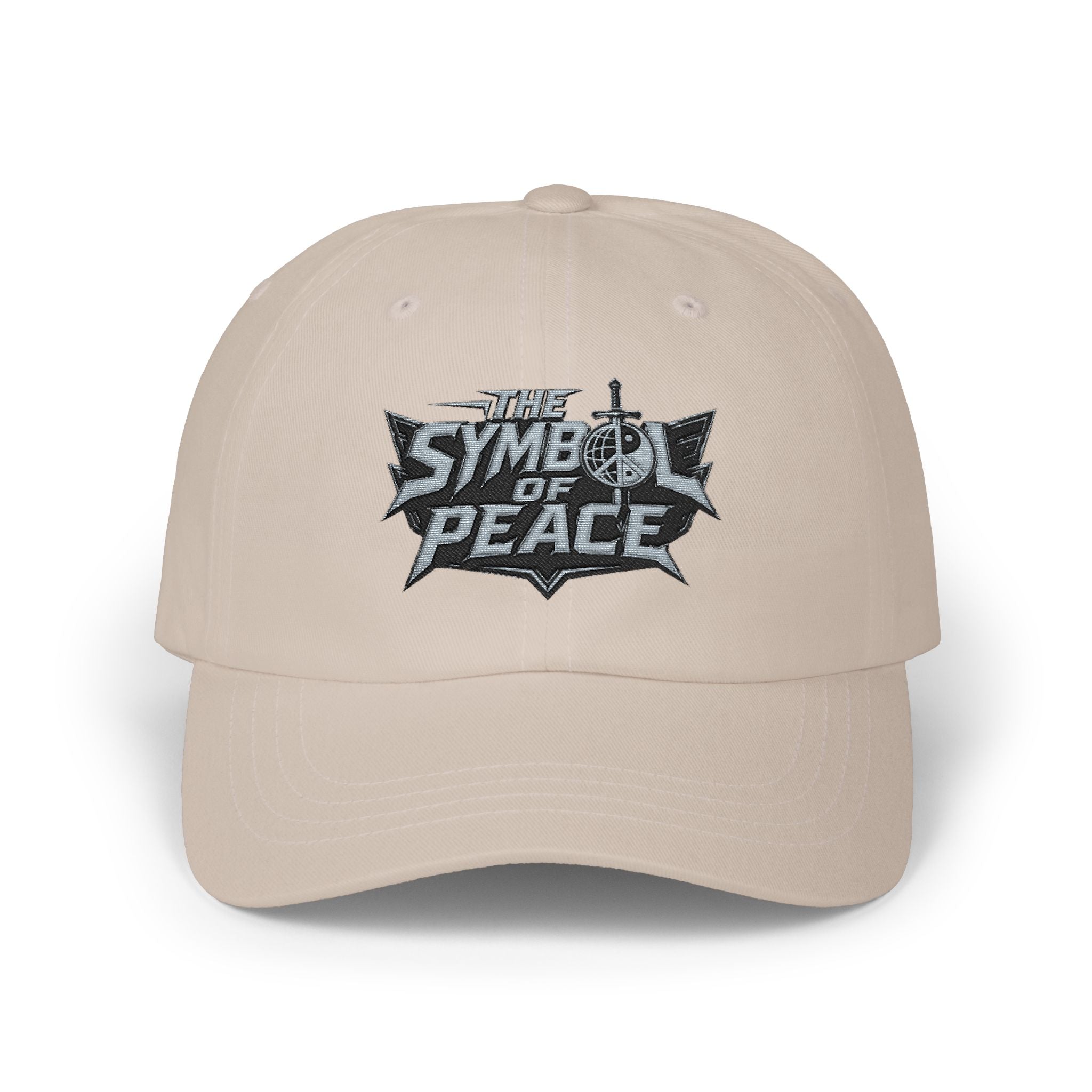 Dad Cap — 'Symbol of Peace' Embroidered Strapback Hat