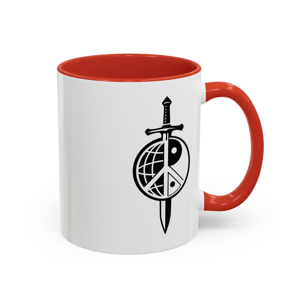 Peace Globe Dagger Accent Coffee Mug — Z Comics Logo 11/15oz