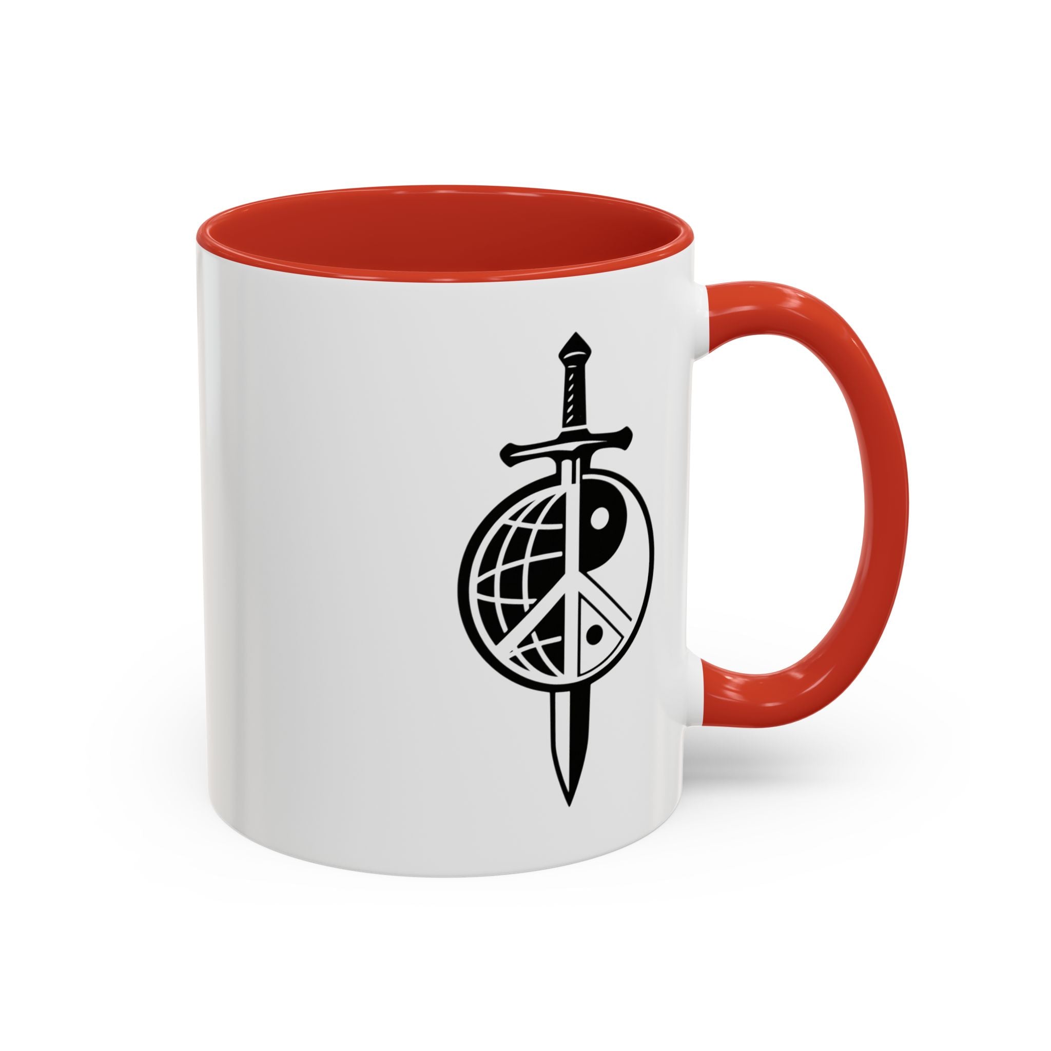 Peace Globe Dagger Accent Coffee Mug — Z Comics Logo 11/15oz