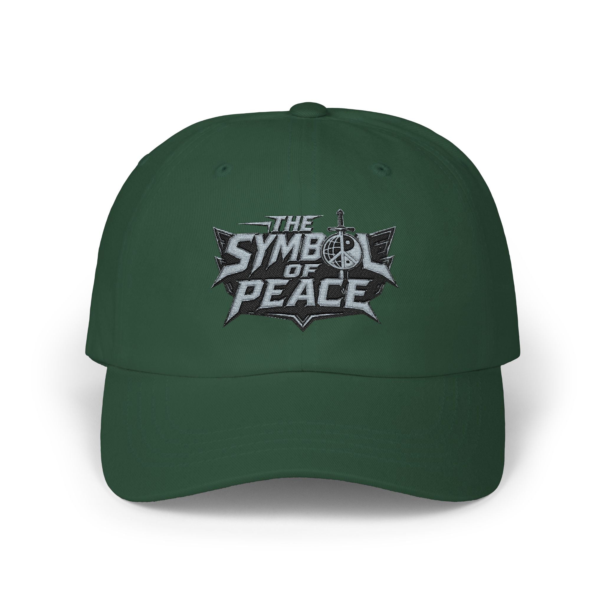 Dad Cap — 'Symbol of Peace' Embroidered Strapback Hat