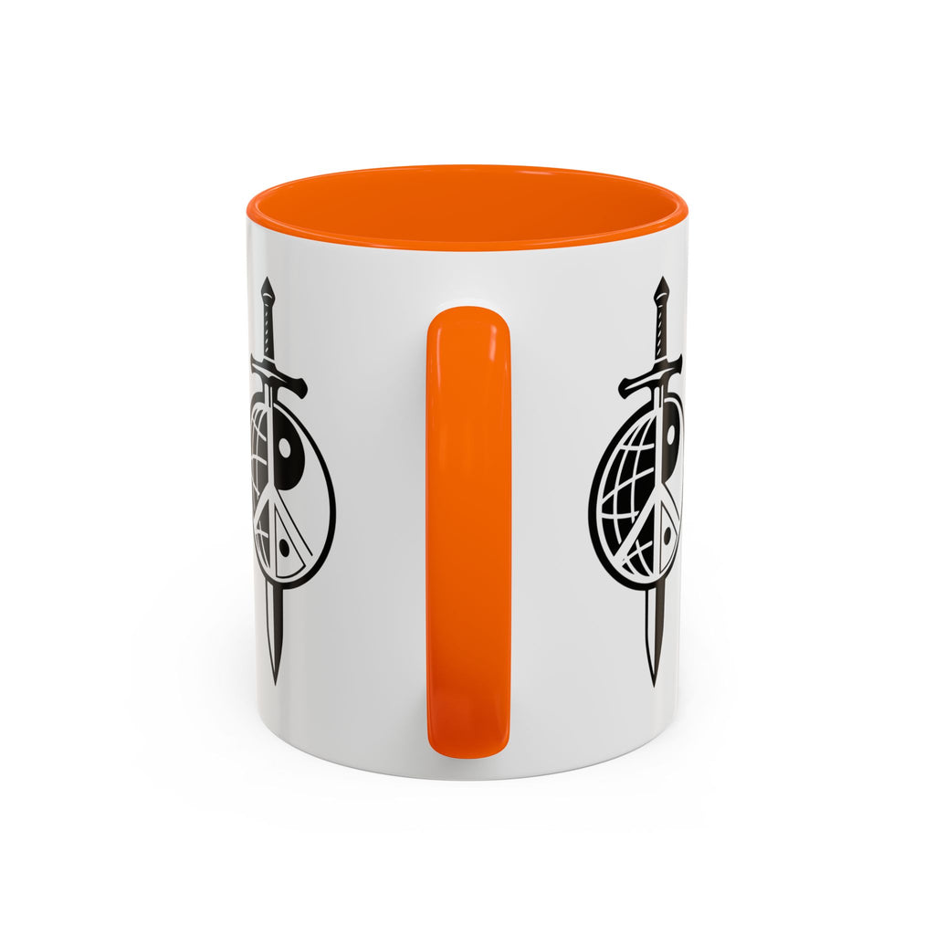 Peace Globe Dagger Accent Coffee Mug — Z Comics Logo 11/15oz