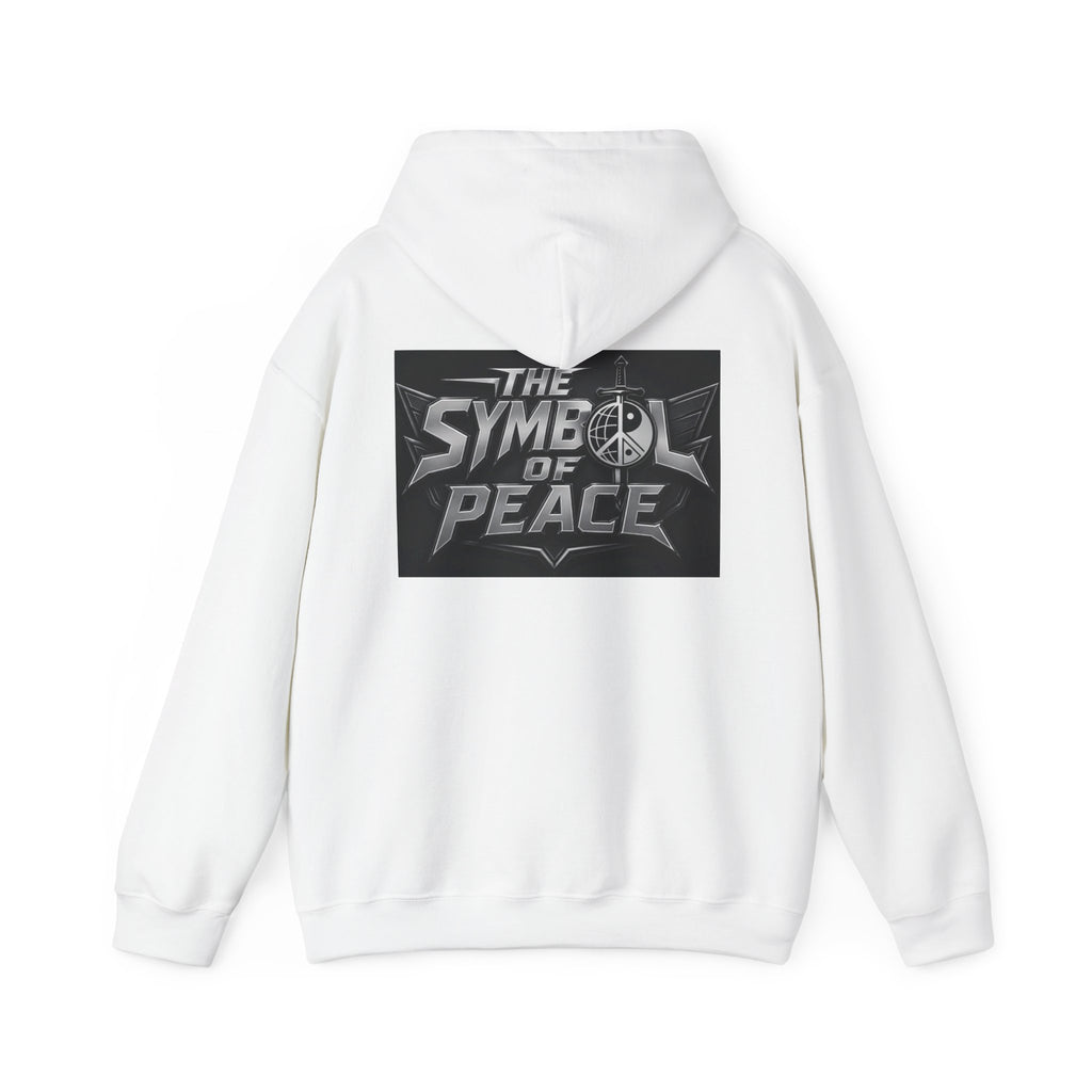 Peace Symbol Sword Hoodie — "The Symbol of Peace" Graphic Sweatshirt