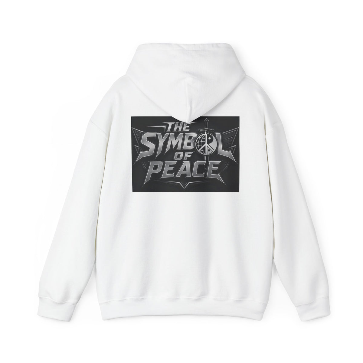 Peace Symbol Sword Hoodie — "The Symbol of Peace" Graphic Sweatshirt