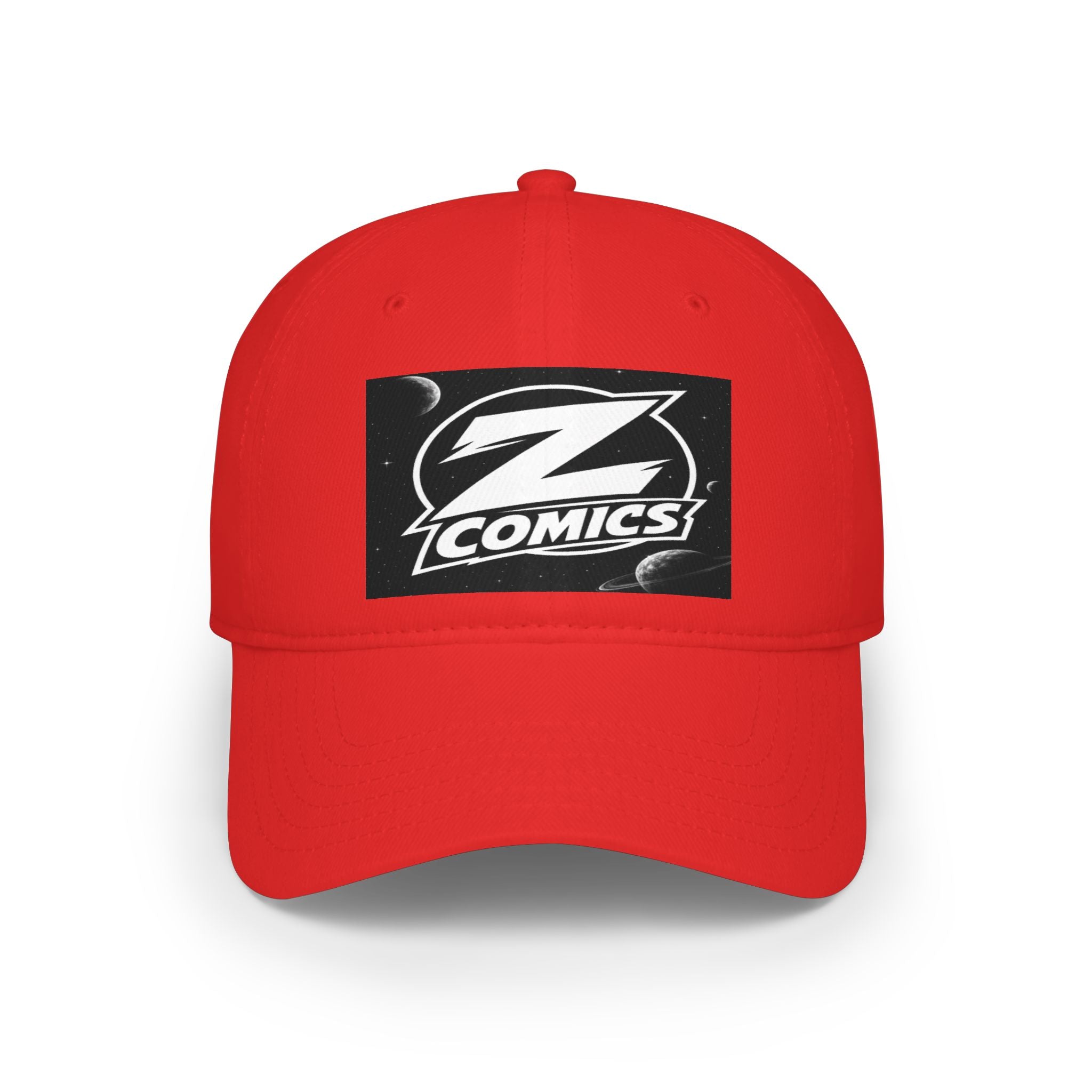 Z Comics Logo Baseball Cap — Low Profile Red Snapback