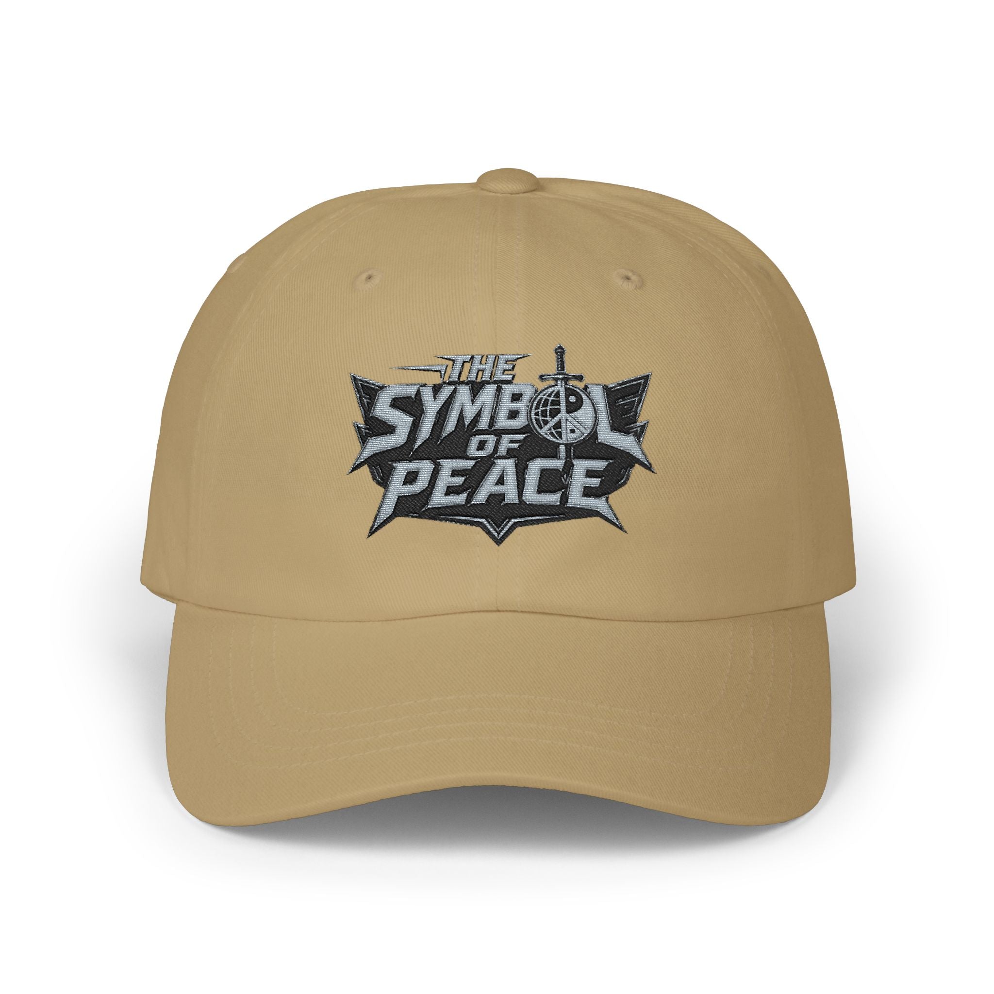 Dad Cap — 'Symbol of Peace' Embroidered Strapback Hat