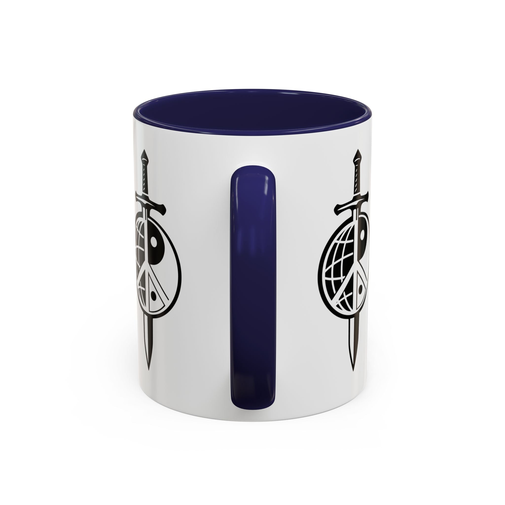 Peace Globe Dagger Accent Coffee Mug — Z Comics Logo 11/15oz
