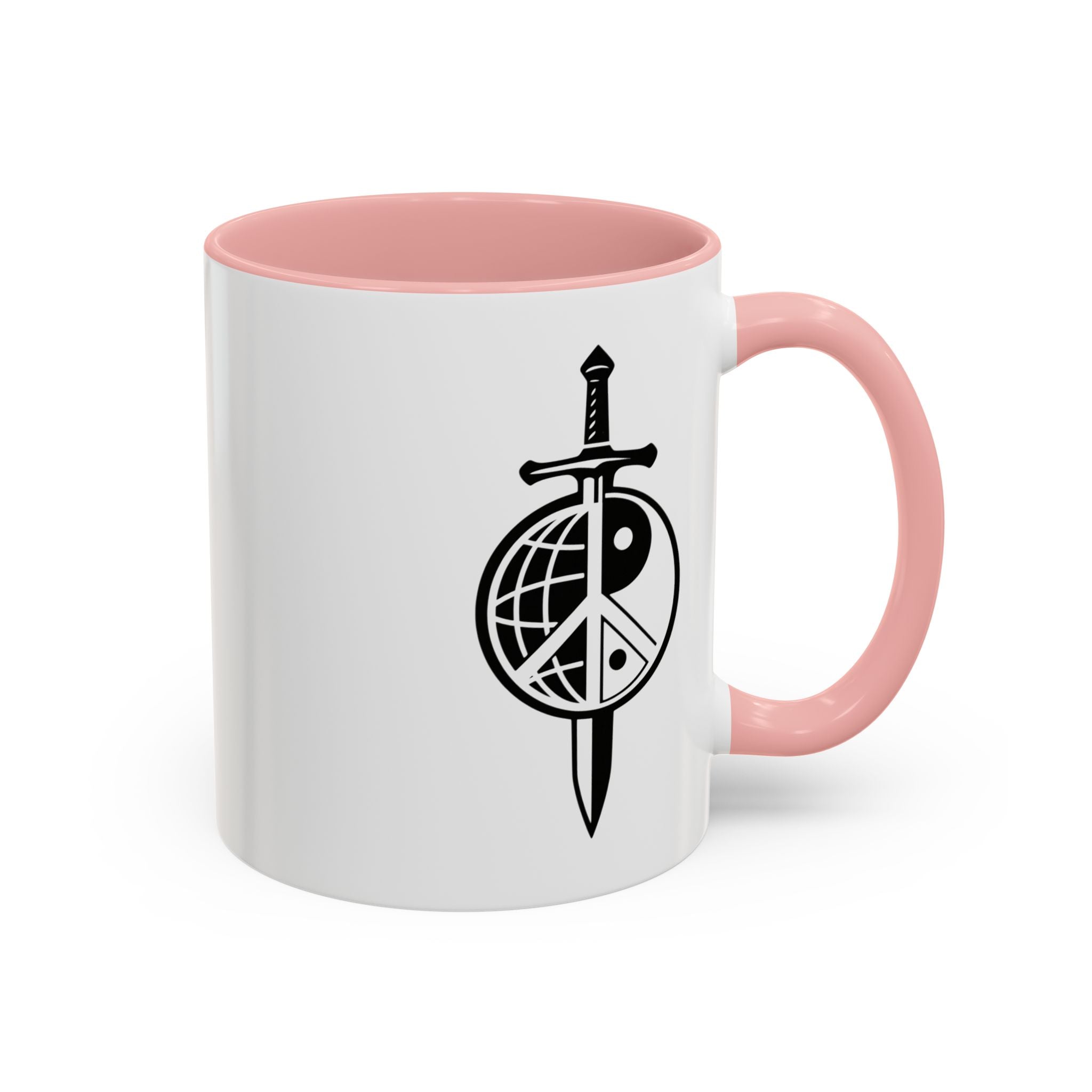 Peace Globe Dagger Accent Coffee Mug — Z Comics Logo 11/15oz