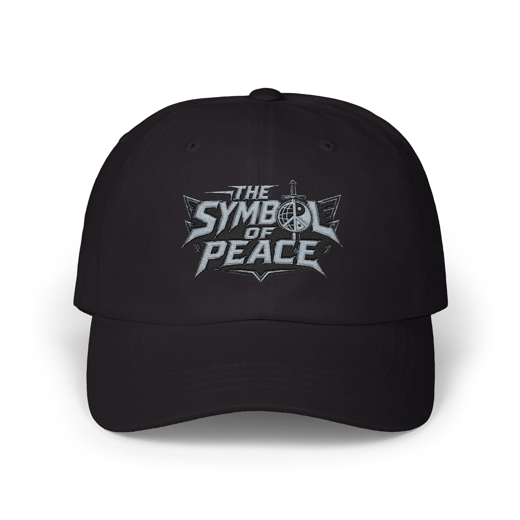 Dad Cap — 'Symbol of Peace' Embroidered Strapback Hat