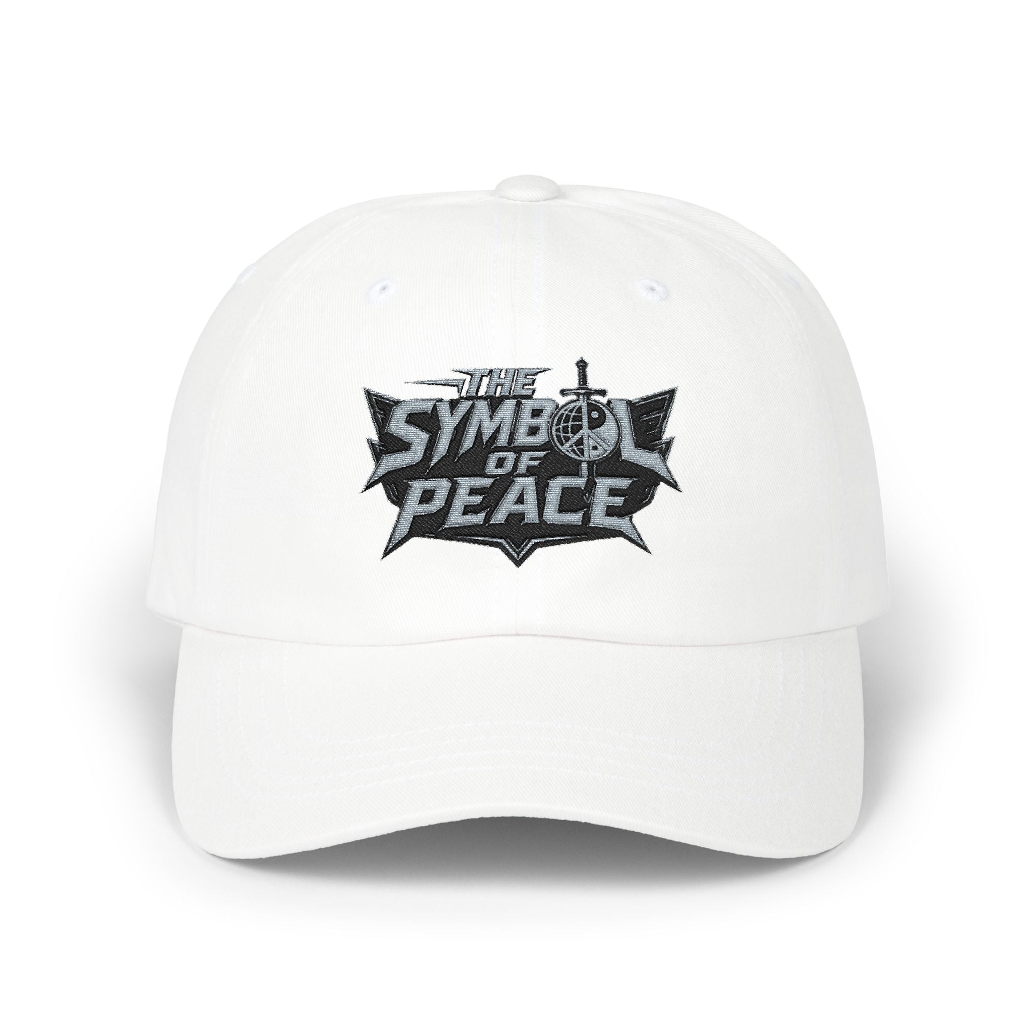Dad Cap — 'Symbol of Peace' Embroidered Strapback Hat